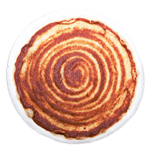 Frozen 45 cm round pizza base